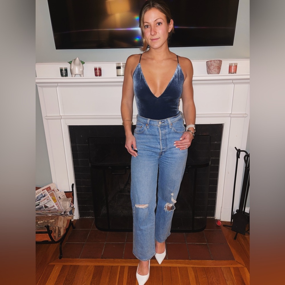 Blue Velvet Express Bodysuit